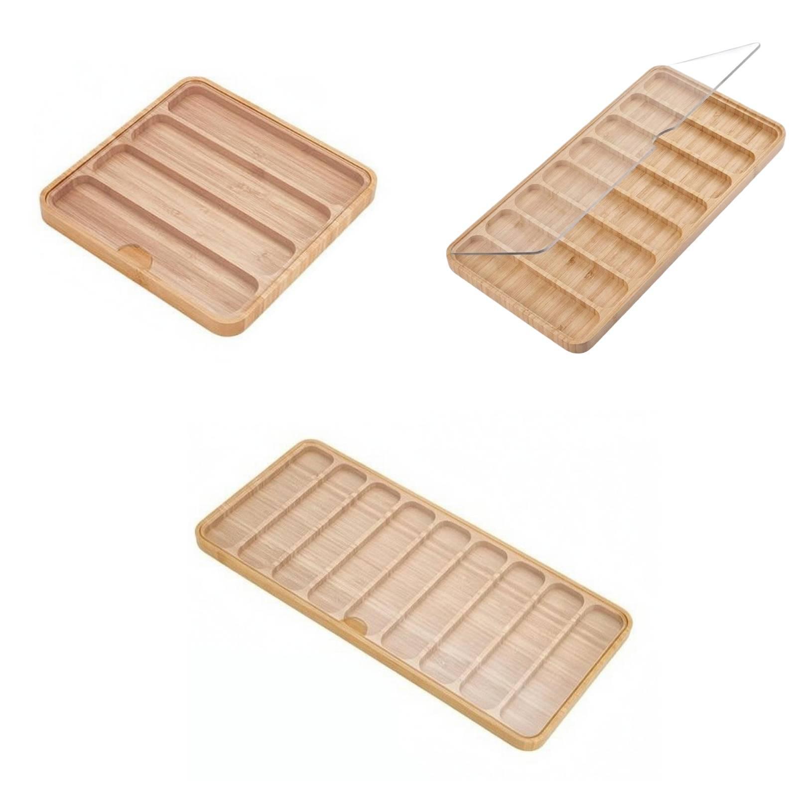 Jewelry Or Watches - Bambus-Uhrenaufbewahrungsbox mit Mehreren Fächern Schmuckhalter Organizer