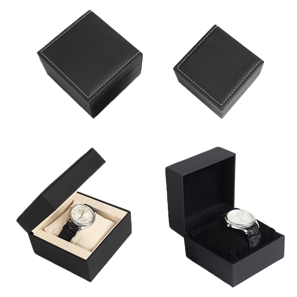 Jewelry Or Watches - PU-Leder Uhrenbox-Organizer für Herren mit herausnehmbarem