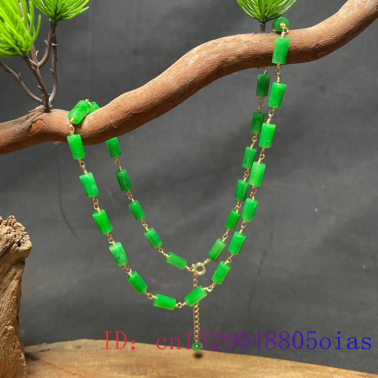 Grüne Jade-Perlen-Halskette, V – Jewelry & Watches Vitopoulos Bewertung und Preis
