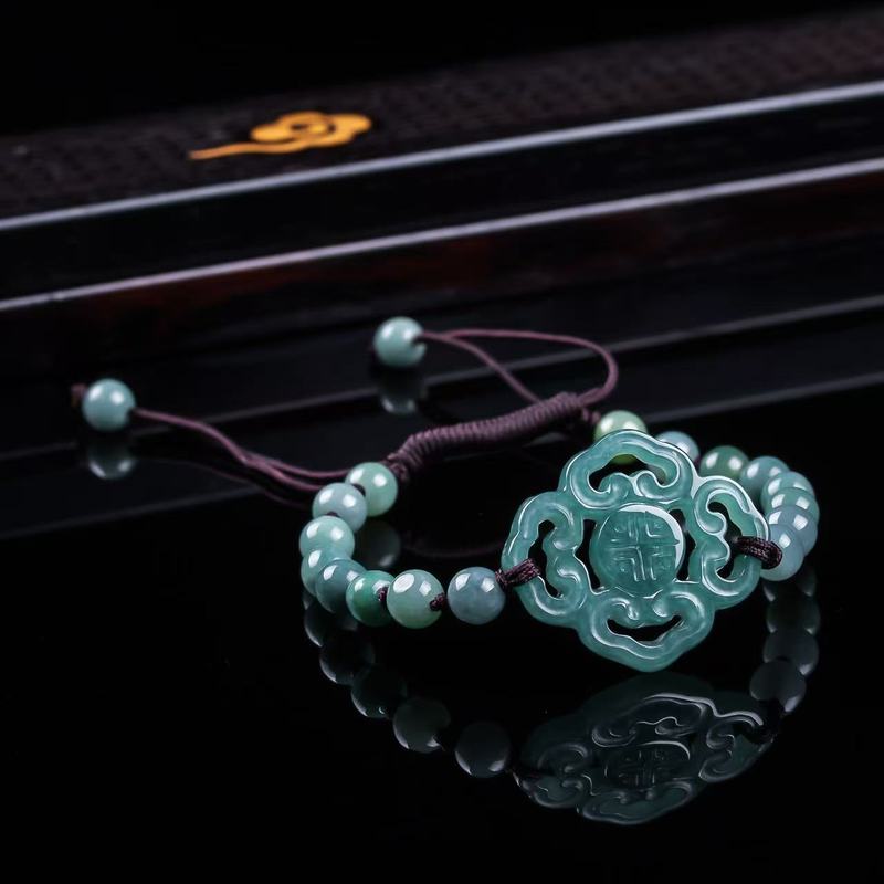 Natürliches Jadeit-Armband der – Jewelry & Watches Vitopoulos Bewertung und Preis