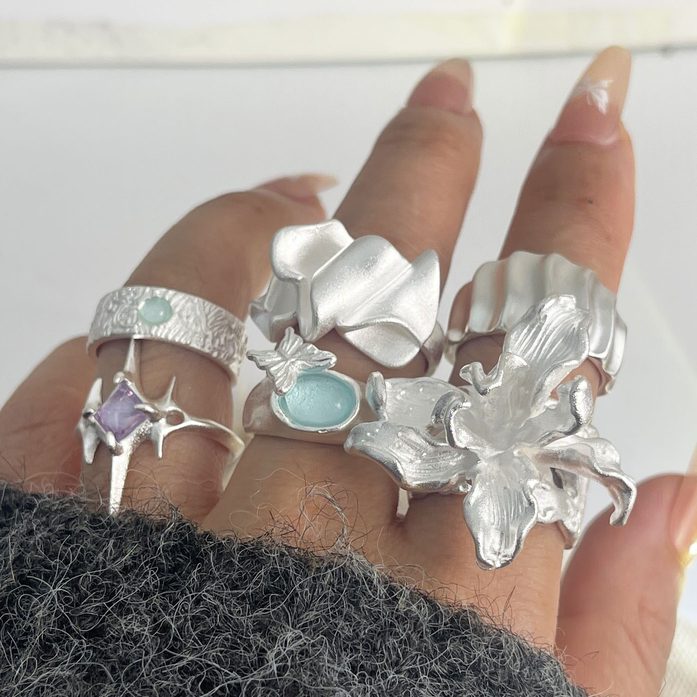 Ringe aus 925er-Sterlingsilber – Statement Cocktail Ring Bewertung und Preis