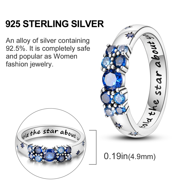 925 Silber Sterne und Glühwürm – Statement Cocktail Ring Bewertung und Preis