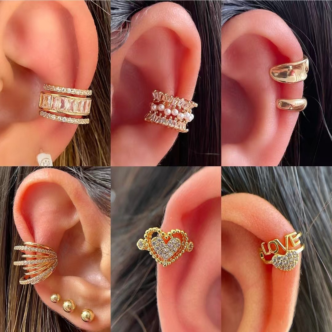 Koreanische Mode Zirkon Ohr Cl – Ear Cuff No Piercing Bewertung und Preis