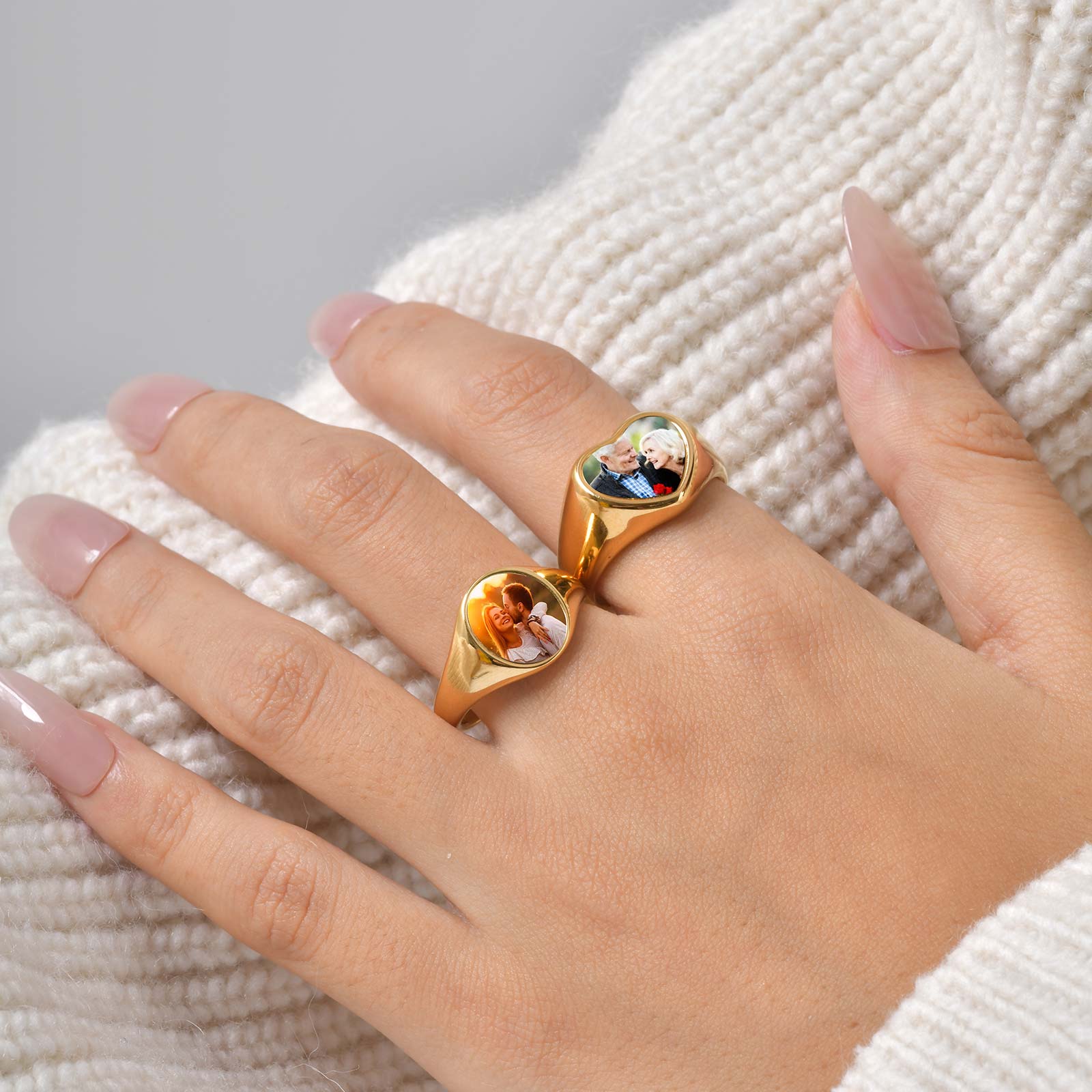 Benutzerdefinierter Foto-Siege – Statement Cocktail Ring Bewertung und Preis