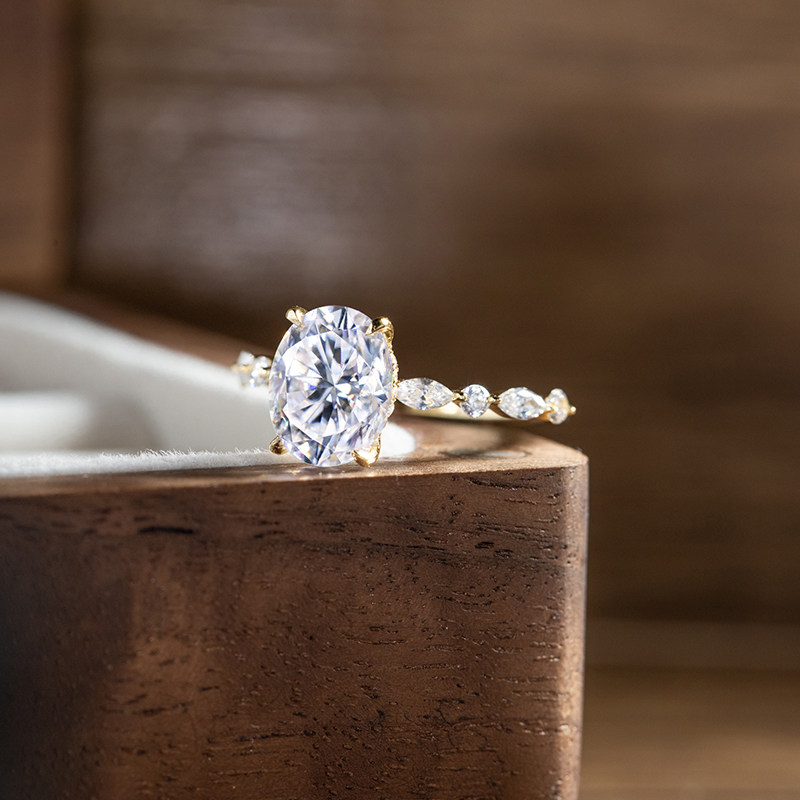 Eleganter ovaler 1 Karat 2 Kar – Statement Cocktail Ring Bewertung und Preis
