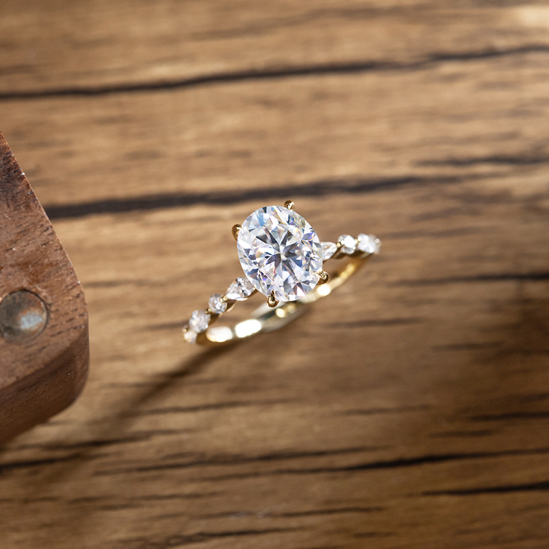 Eleganter ovaler 1 Karat 2 Kar – Statement Cocktail Ring Bewertung und Preis