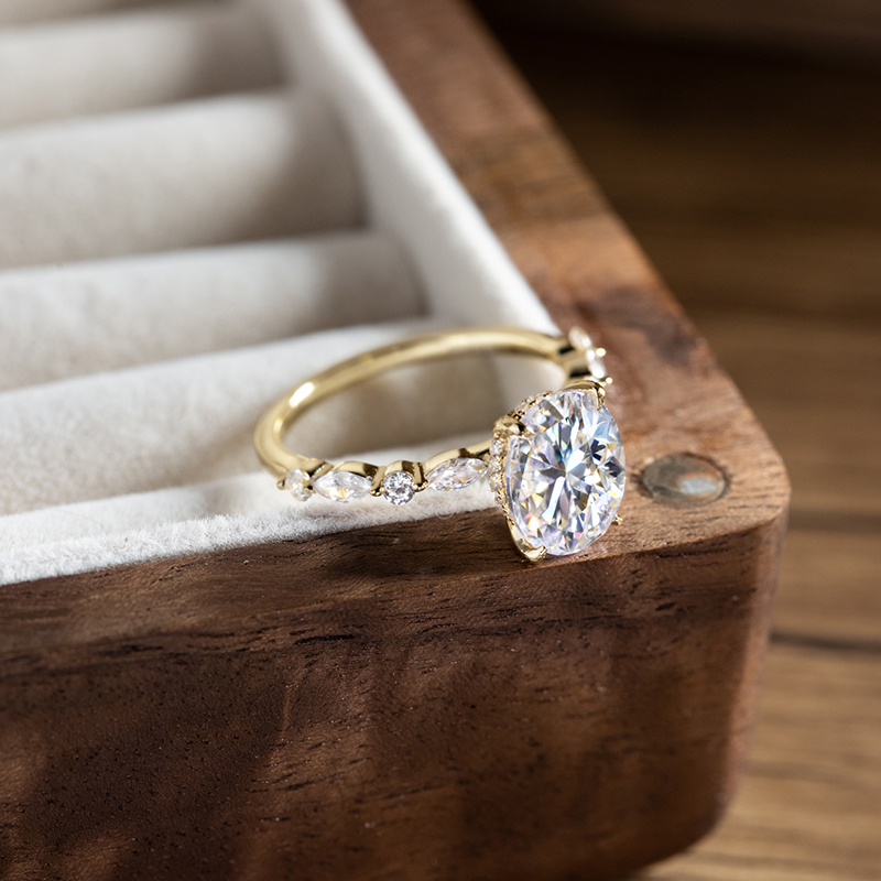 Eleganter ovaler 1 Karat 2 Kar – Statement Cocktail Ring Bewertung und Preis