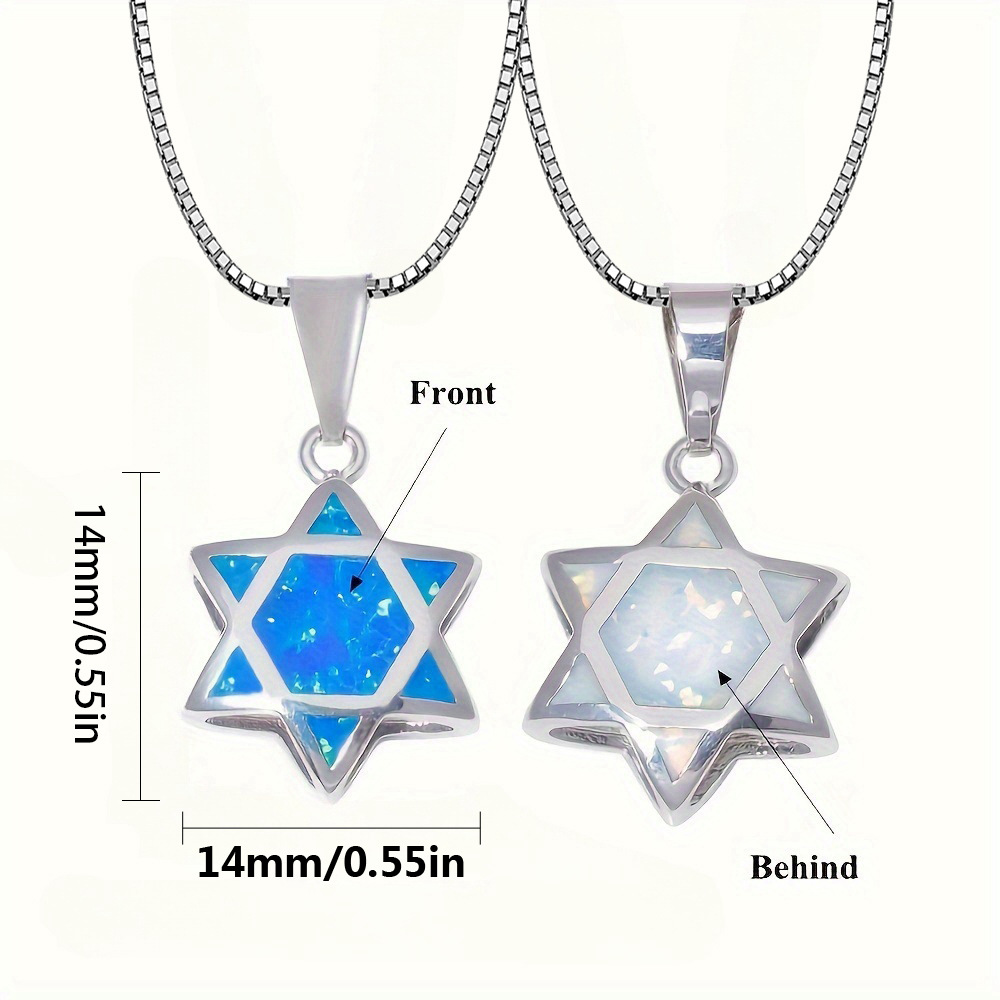 Davidstern Opal Anhänger Halsk – Jewelry & Watches Vitopoulos Bewertung und Preis