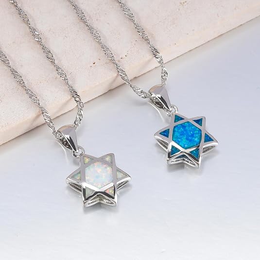 Davidstern Opal Anhänger Halsk – Jewelry & Watches Vitopoulos Bewertung und Preis
