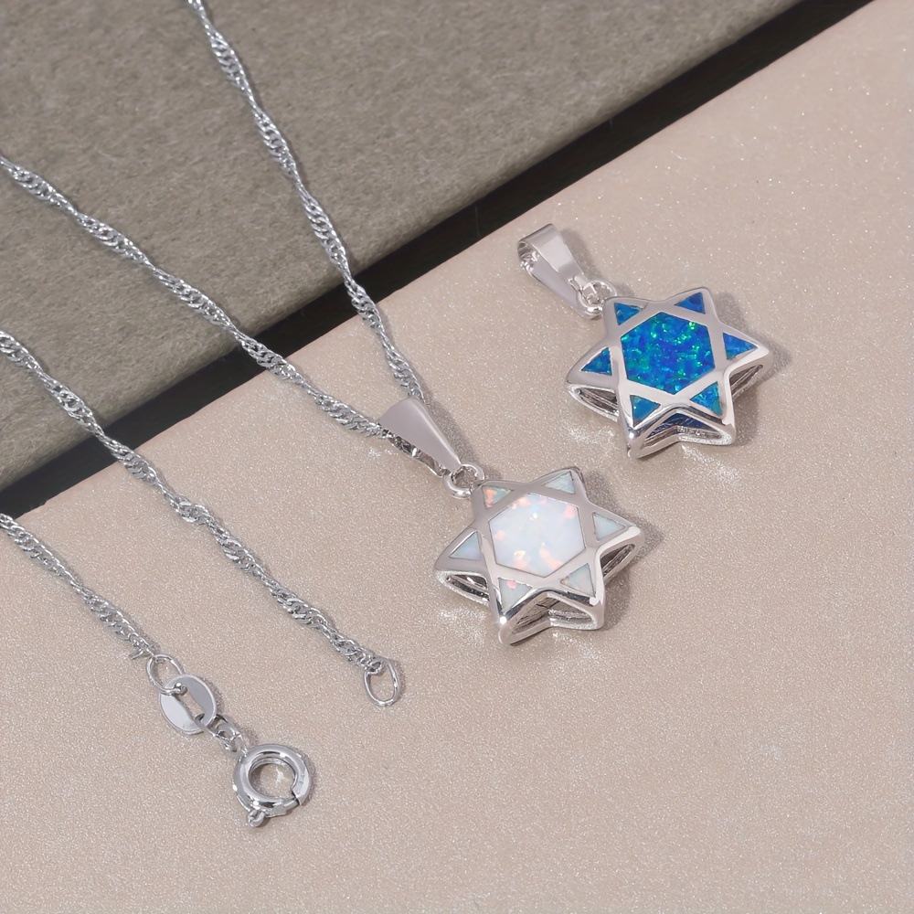 Davidstern Opal Anhänger Halsk – Jewelry & Watches Vitopoulos Bewertung und Preis