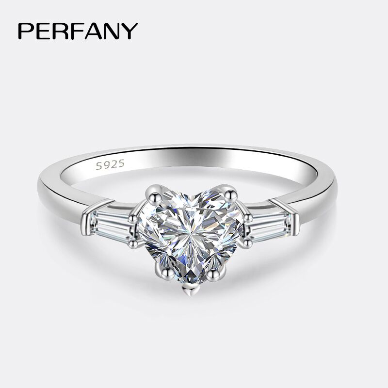 PERFANY 1CT Herzschliff Moissa – Statement Cocktail Ring Bewertung und Preis